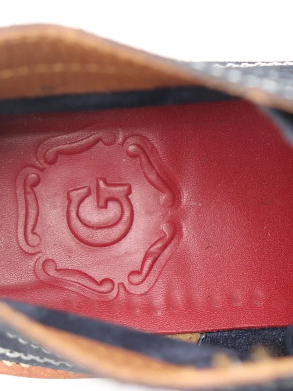 Grenson Andy Monkey Boots Men's Size UK 6 / US 7 Lace Up Blue Navy Suede Shoes